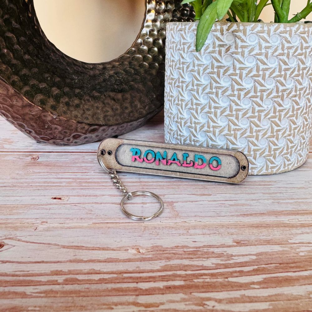 Keychain with letters