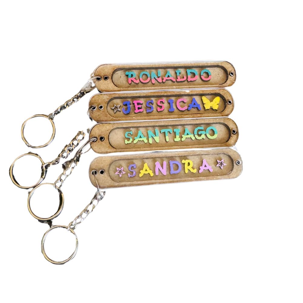 Keychain with letters