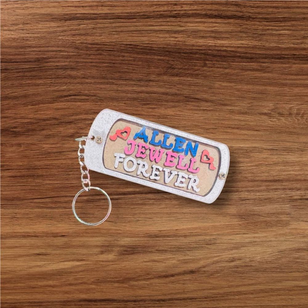 Keychain with small message