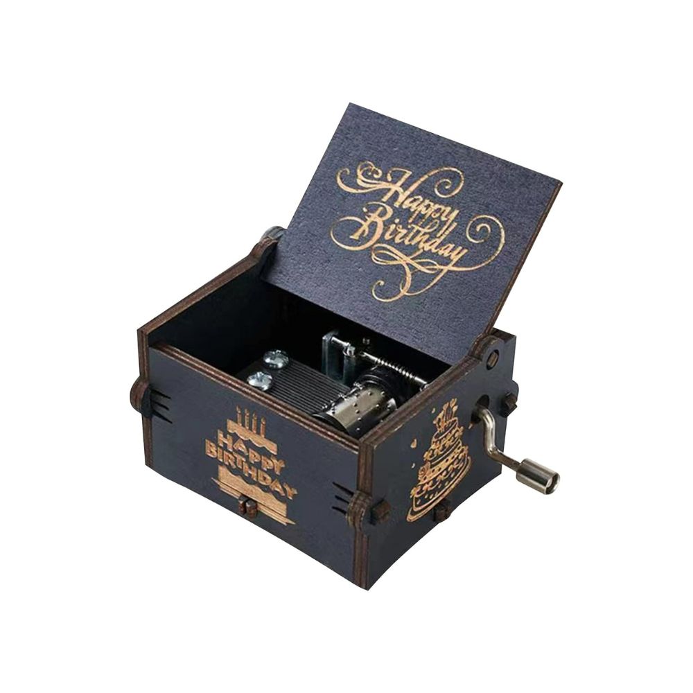 Happy Birthday Wooden Music Box